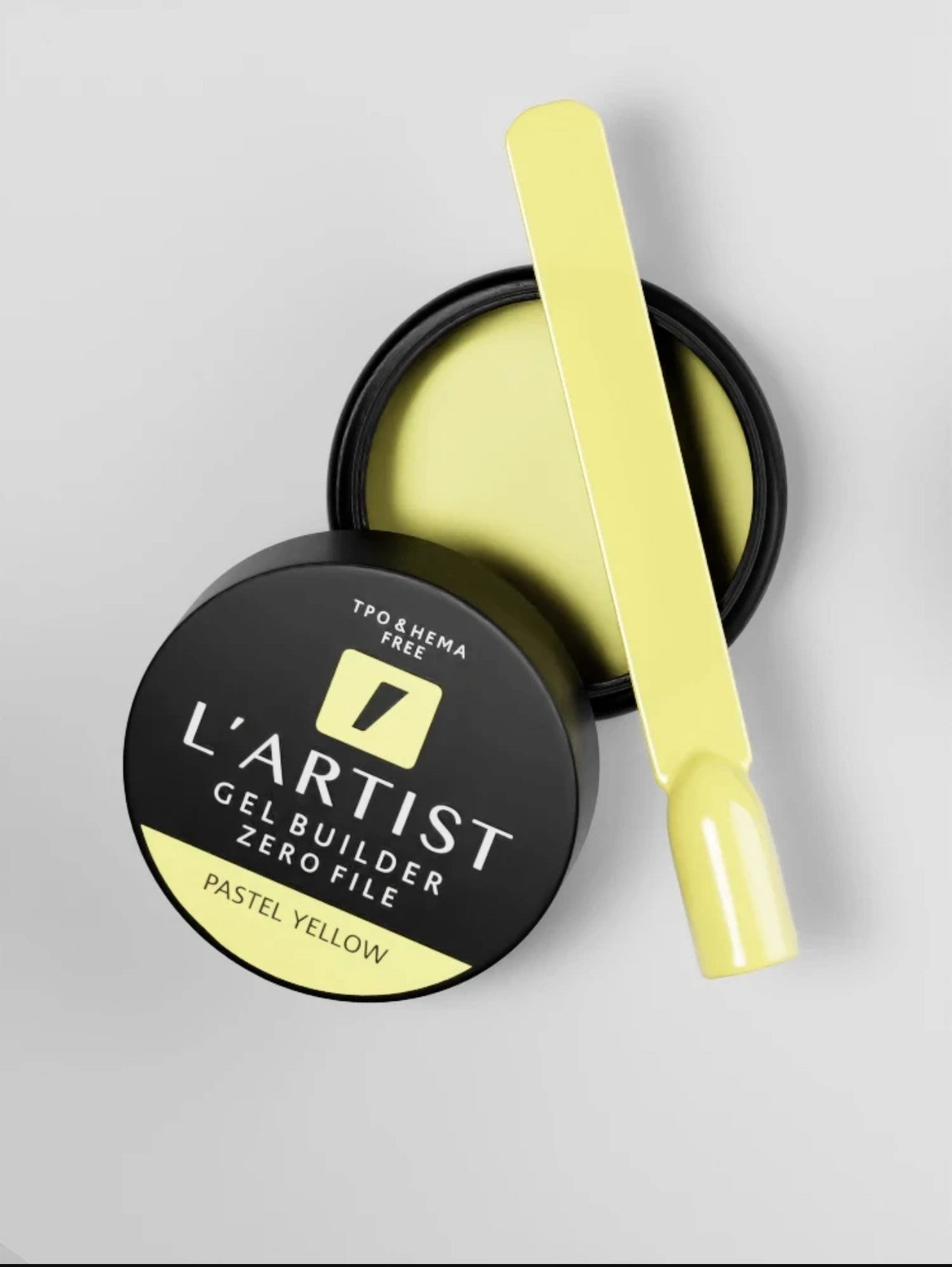 IMG_3218.jpeg GEL BUILDER ZERO FILE PASTEL YELLOW 30ML - Imagen 1