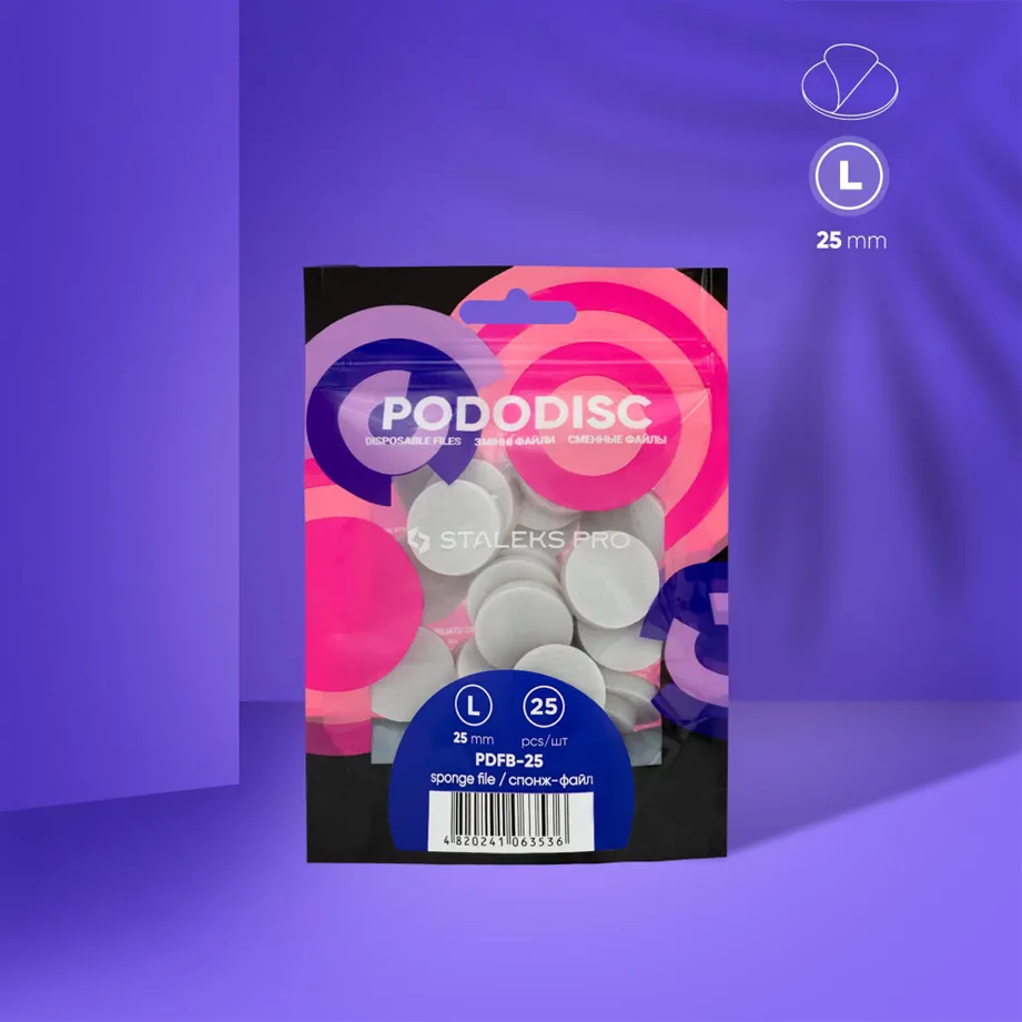 PODODISC-STALEKS-PRO-L-pedicura.webp Limas-esponjas desechables para el disco de pedicura PODODISC STALEKS PRO L - Imagen 1