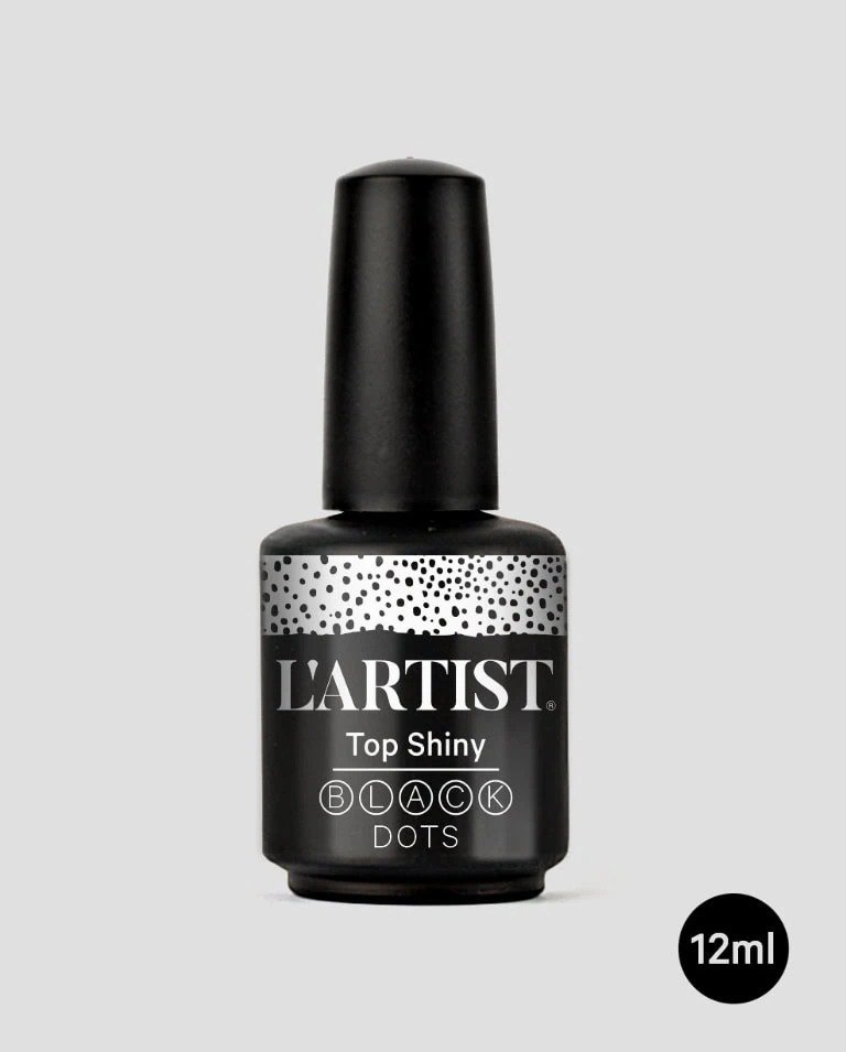 TOP-COAT-TOP-SHINY-BLACK-DOTS-BRILLO.jpeg TOP COAT SHINY BLACK DOTS 12ML - Imagen 1